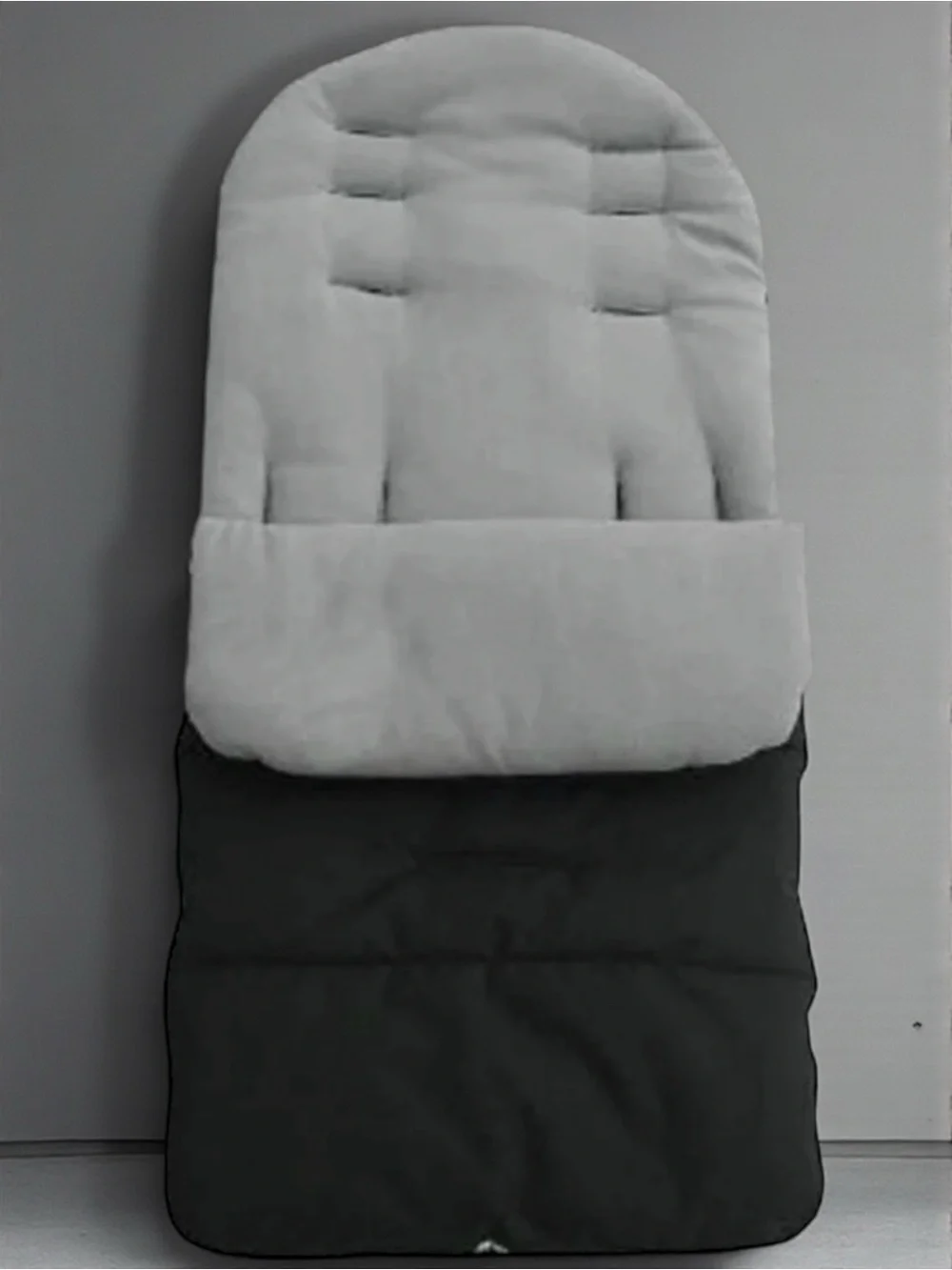Universal Travel Bunting Bag Footmuff Stroller Cozy Black Gray Fleece Zip Cover